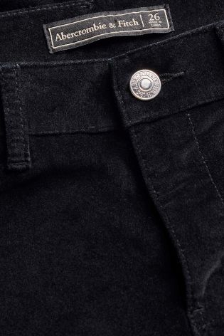 Abercrombie & Fitch Black Velvet Trouser